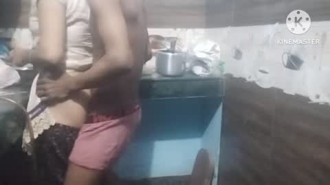 Fucked the neighbor's daughter in the kitchen