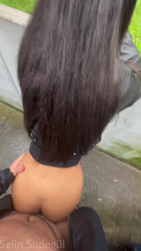 Fuck this little turkish teen girl outdoor