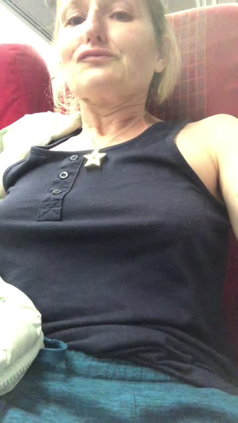 Almost got caught playing with my pussy on the train in my riskiest public wank video yet!