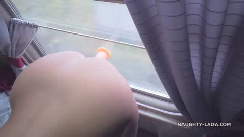 Naughty in the train