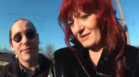 Mature Redhead meet guy on Train Station