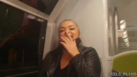 Ukrainian Tourist Gets Fucked On The Train By 2 Strangers: Squirt on the platform and at the hotel!