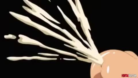 hentai, teacher with huge tits gives a boobjob to student (English)