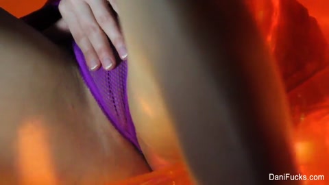 Sexy brunette Dani Daniels has a naughty solo session