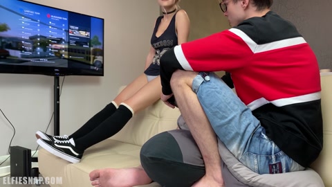 My Sister Gets Fucked while Playing Her Game