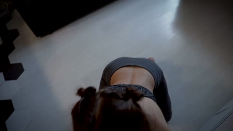 Stretching Interrupted by Doggy Style Fuck and Load in Mouth - Pov