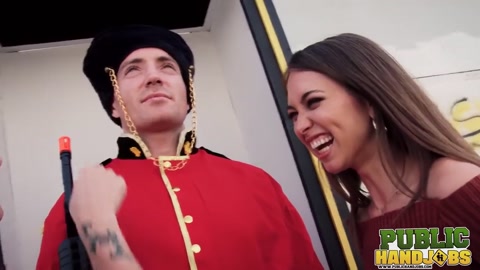 Gia Paige and Riley Reid Taunt Royal Guard