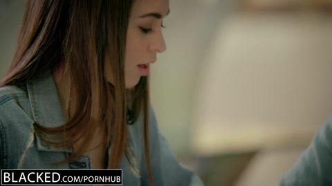 Petite Riley Reid Tries Huge Black Cock in Her Ass